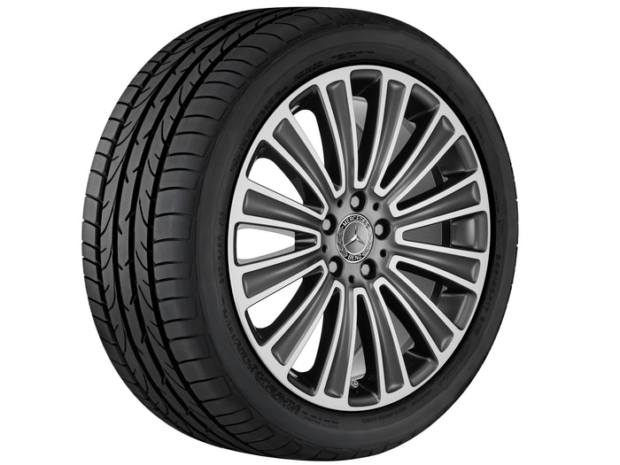 Mercedes-Benz 12-spoke fælg, high-sheen – A2534011100 19″ – originale fælge