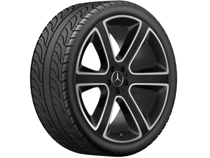 Mercedes-Benz 6-spoke fælg, High-sheen finish – A1674013100 22″ – originale fælge
