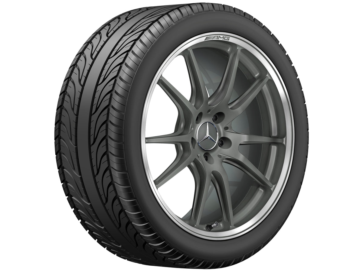 Mercedes-Benz AMG smedet fælg in 5-dobbelteger design, High-sheen rim flange – A1904012300 20″ – originale fælge