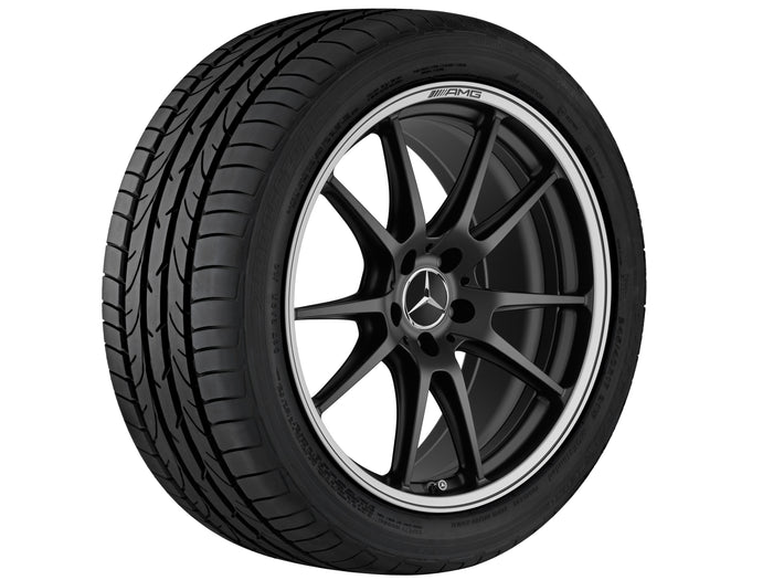 Mercedes-Benz AMG smedet fælg in 5-dobbelteger design, High-sheen rim flange – A2054017500 20″ – originale fælge