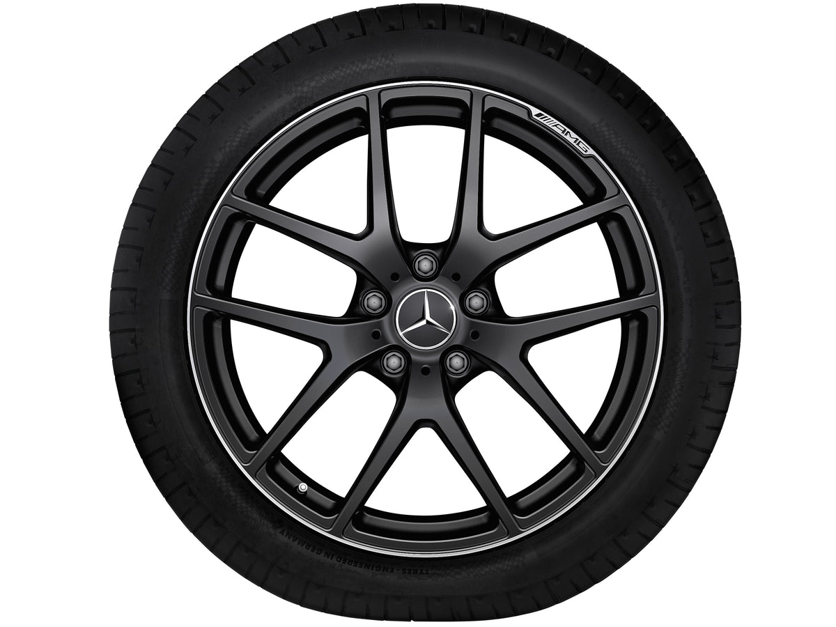 Mercedes-Benz AMG smedet fælg in 5-dobbelteger design, High-sheen rim flange – A4634010400 21″ – originale fælge