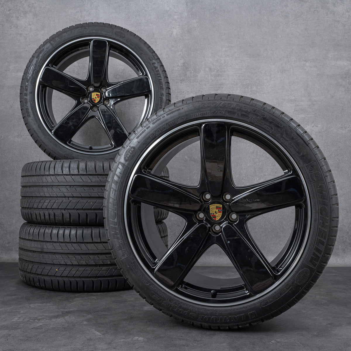 Porsche Macan II Sport Classic 21″ originale sommerhjul – sæt med 4