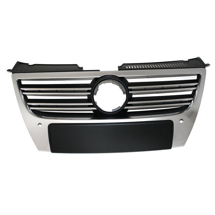 VW Passat B6 R-Line kølergrill med PDC-huller – 3C0853651Q3Q7