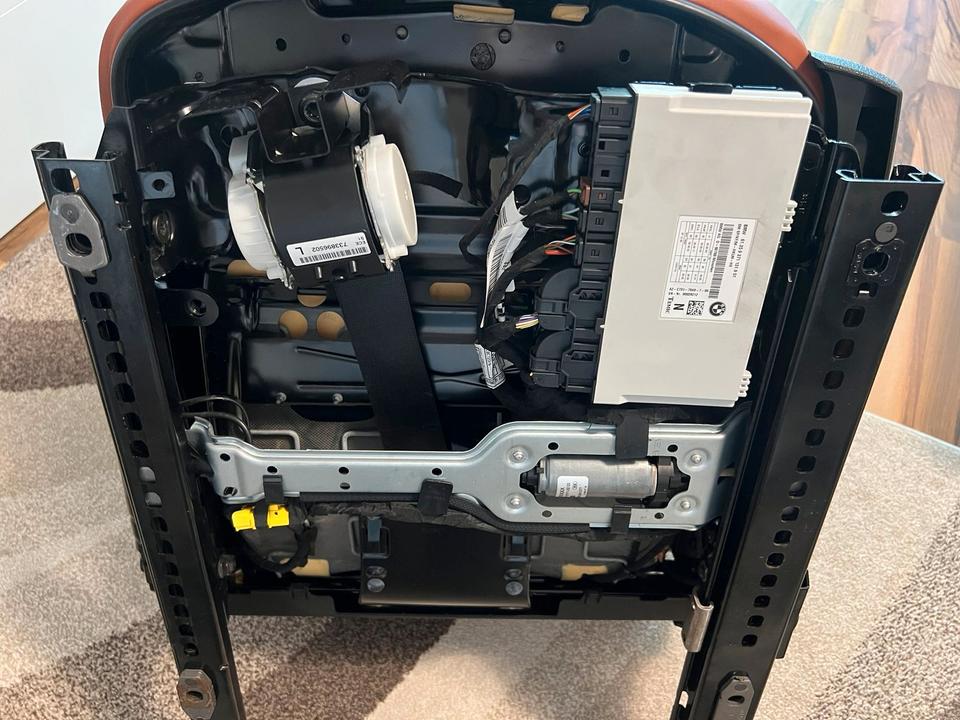 BMW F33 Cabriolet – annonceret par gulbrune læderforsæder med el/memory, uden airbags – foto 9 af 9