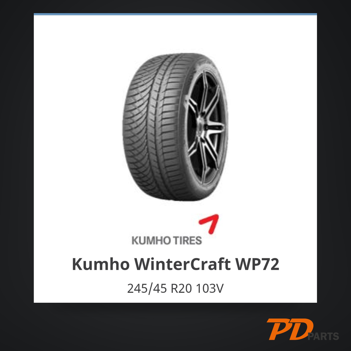 Kumho WinterCraft WP72 245/45 R20 103V