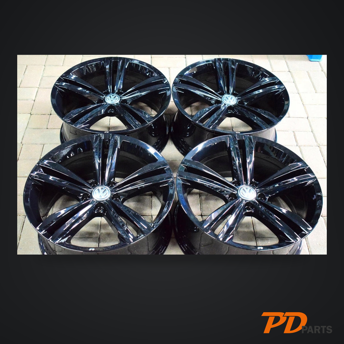 VW Sebring 19" fælge – 8,5J ET38 – blank sort model: sebring