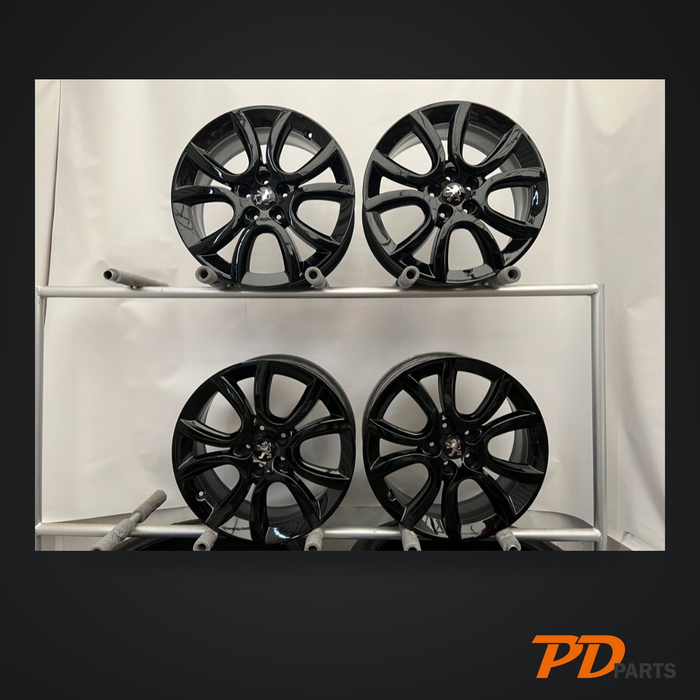 Peugeot 18" fælge – 7,5J ET49 – blank sort