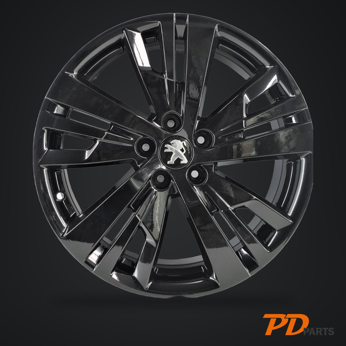 Peugeot 18" fælge – 7,5J ET49 – blank sort