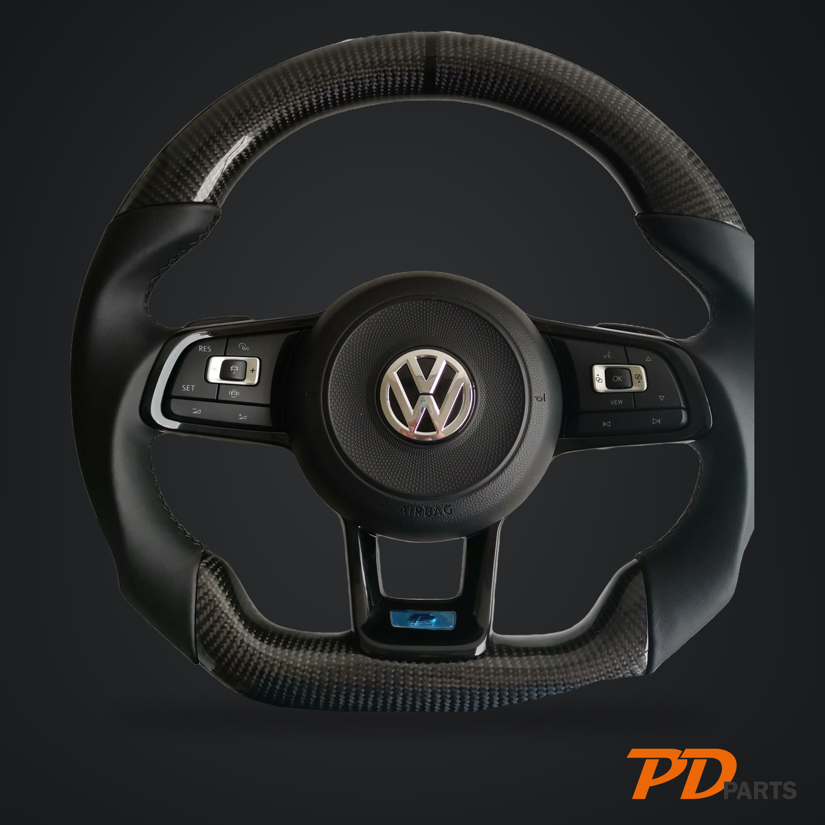 VW carbon/Alcantara/læder Rat