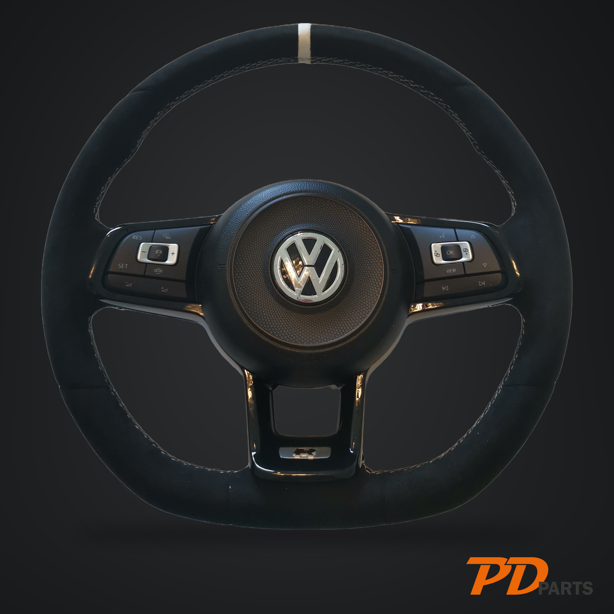 VW carbon/Alcantara/læder Rat