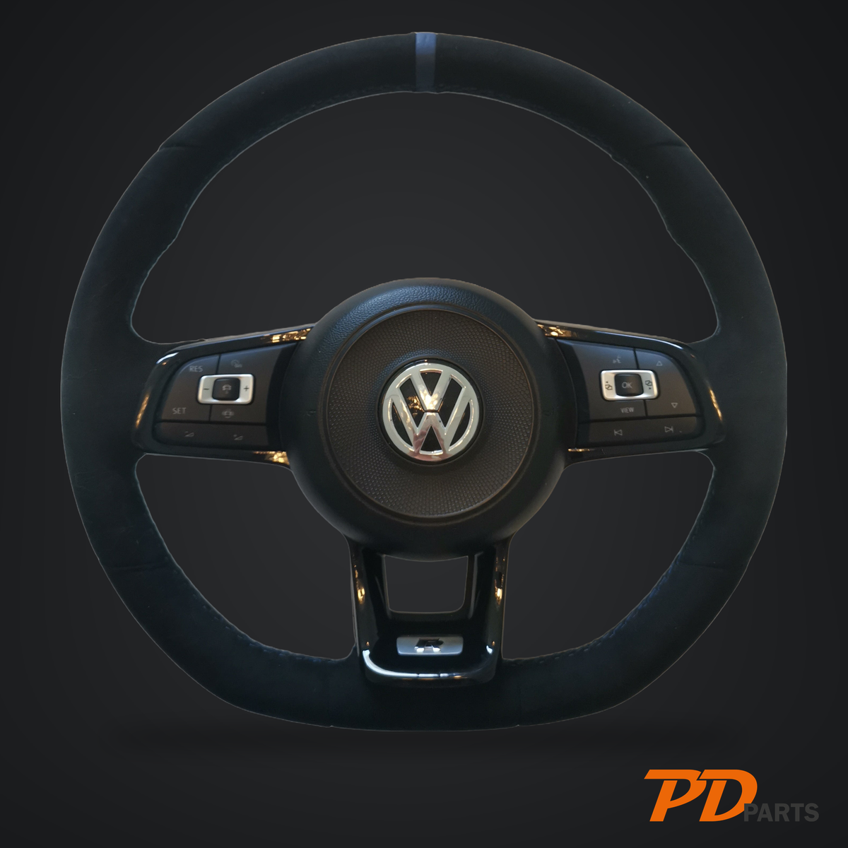VW carbon/Alcantara/læder Rat