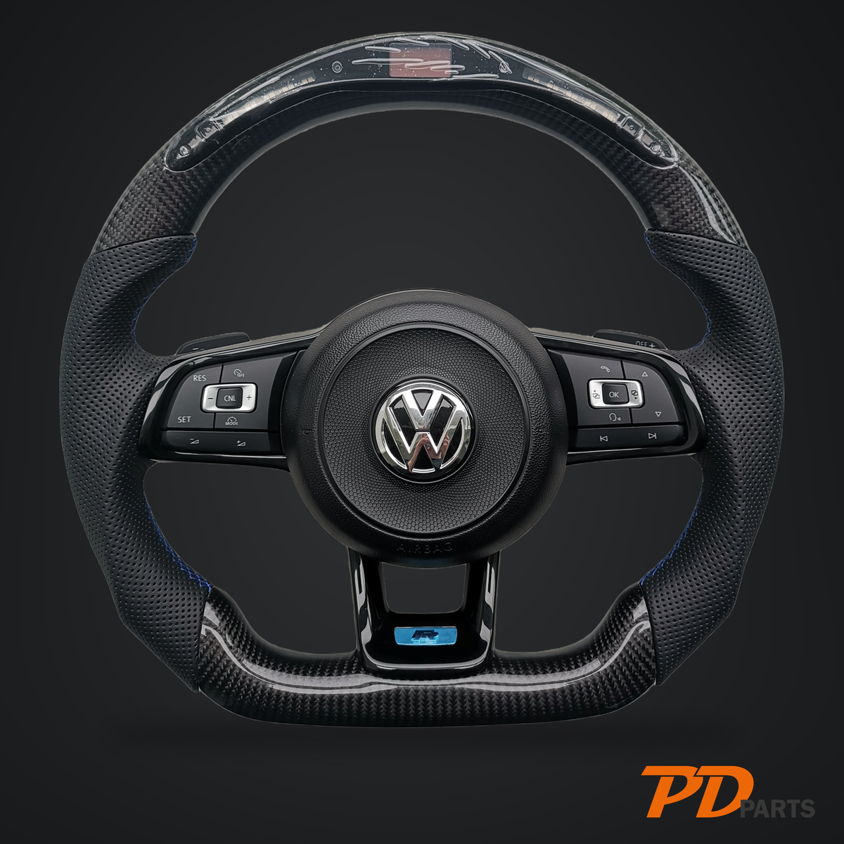 VW carbon/Alcantara/læder Rat