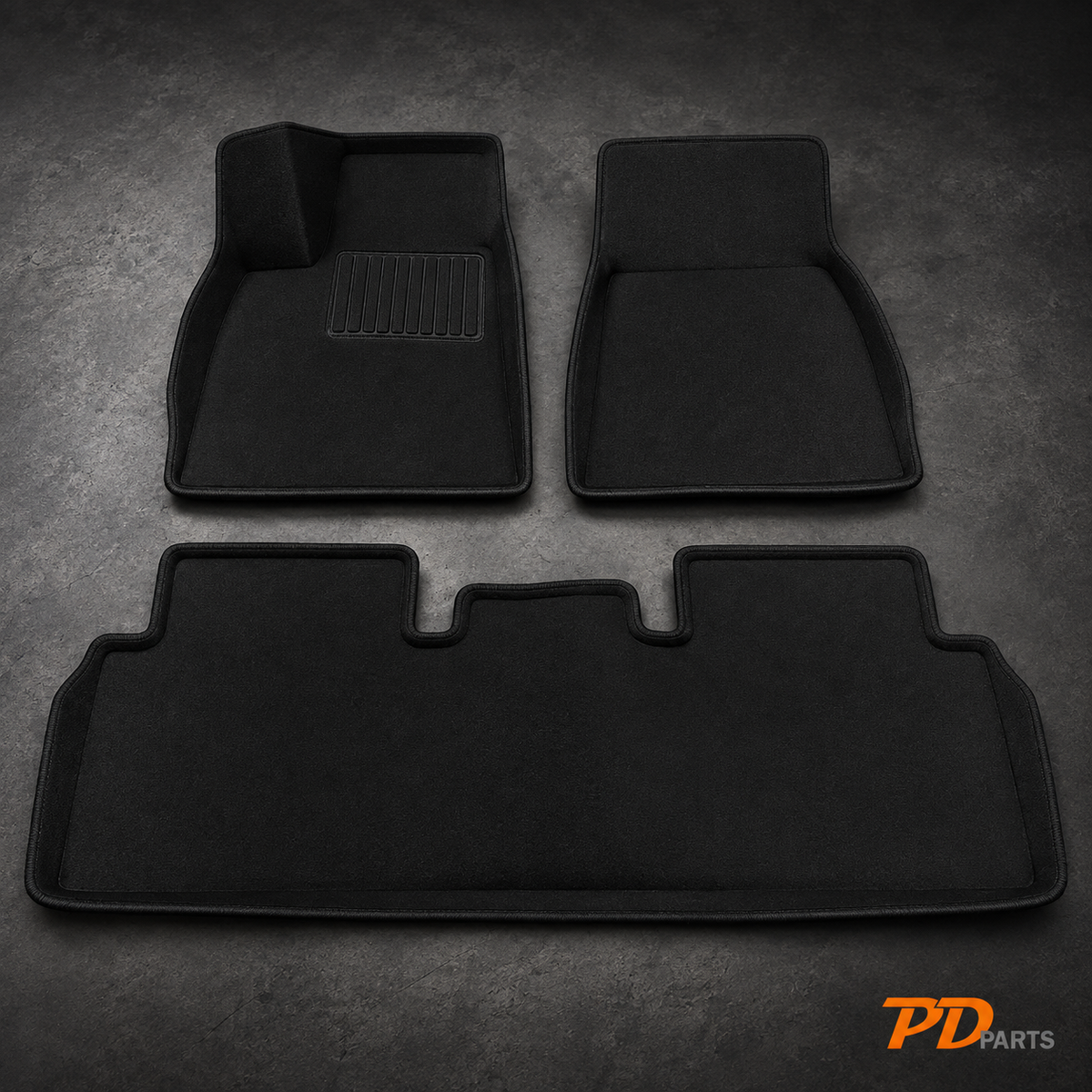 All-weather gulvmåtter til Tesla Model S Plaid/Long Range 2021–2025 – PDParts miljøbillede