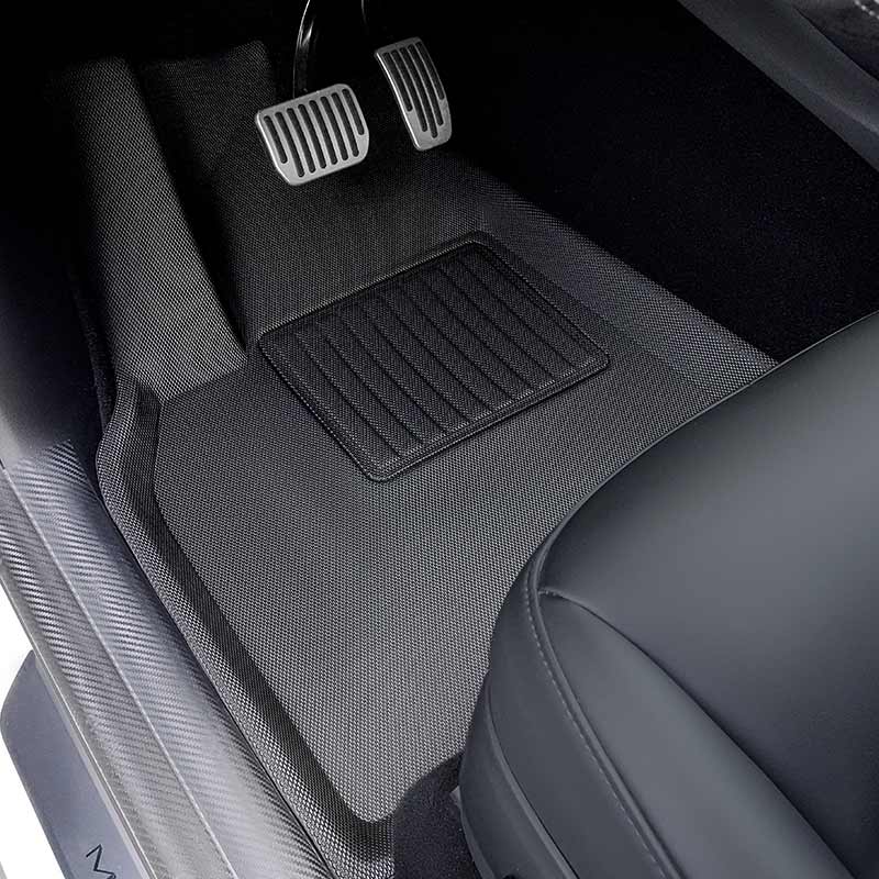 All-weather gulvmåtter til Tesla Model Y – 5 sæder, før Juniper – leverandørens produktfoto