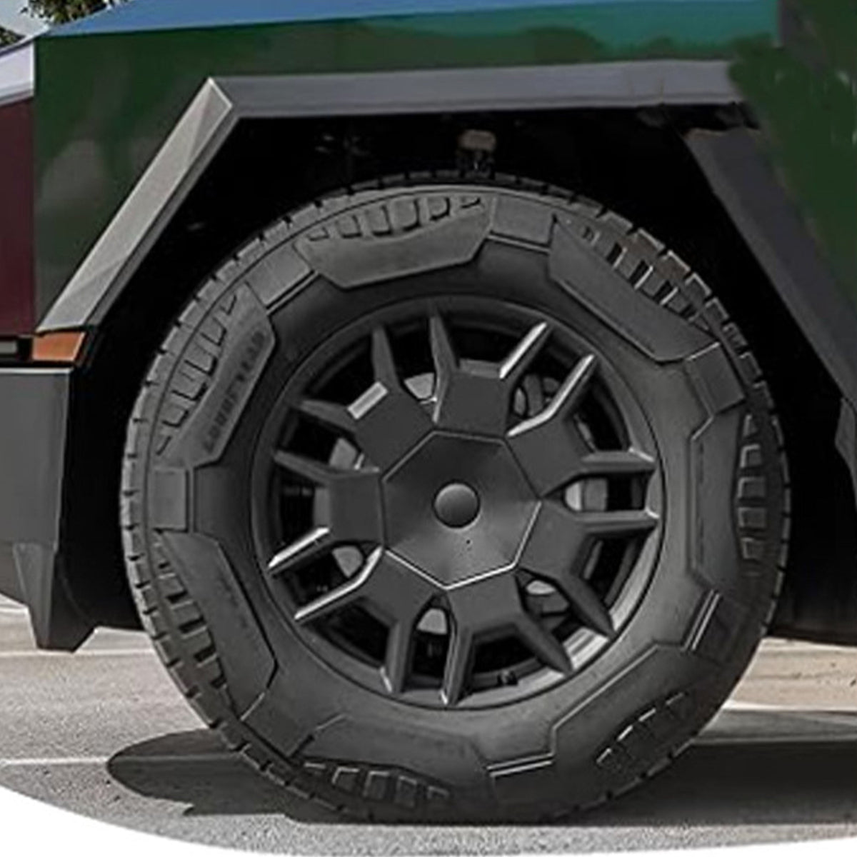 Navkapsler til Tesla Cybertruck 2024–2025 – 4 stk. – leverandørens produktfoto