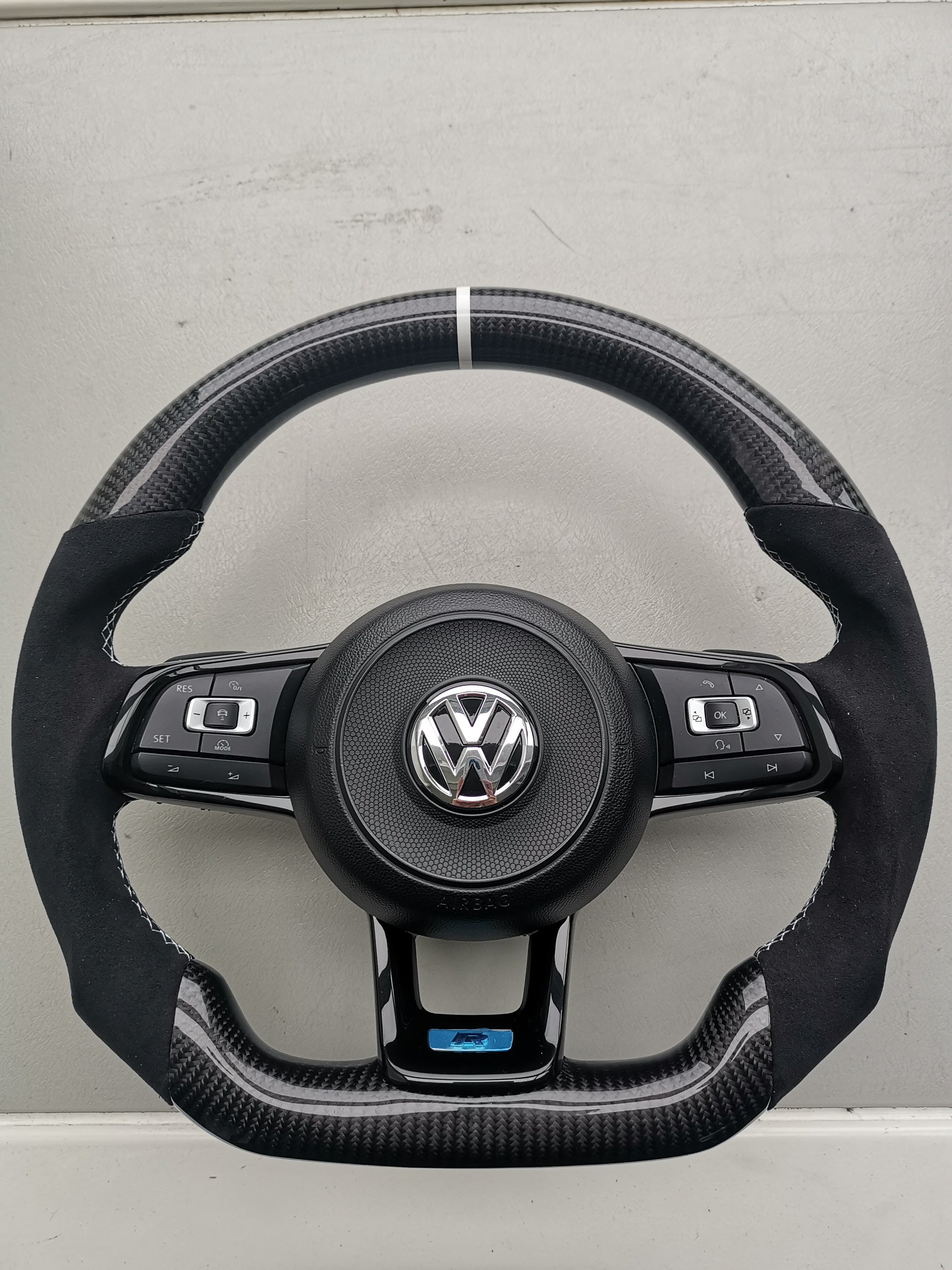 VW carbon/Alcantara/læder Rat