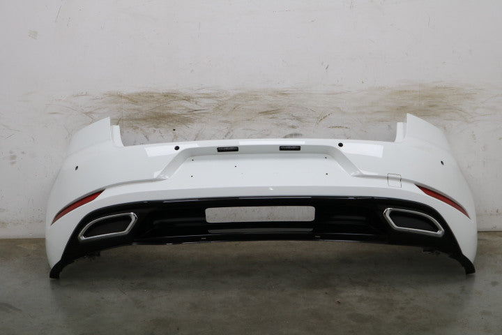 Originalfoto af den konkrete brugte del – VW Golf 7 facelift R-Line bagkofanger, LC9A – brugt