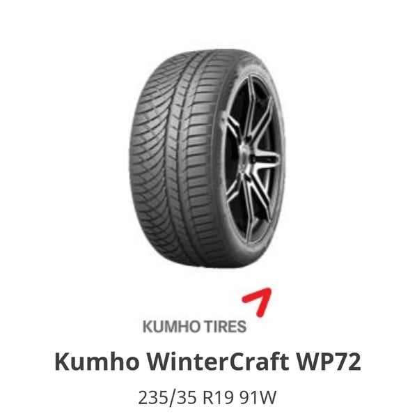 Kumho WinterCraft WP72 235/35 R19 91W